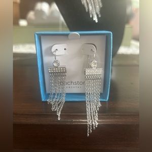 Touchstone by Swarovski gorgeous On the Fringe Earrings gently used with box.